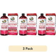 (3 pack) MaryRuth's Morning Multivitamin Liquid, Raspberry Flavor, Vegan, Non-GMO, Unisex, with Vitamins C and D, 1 Count, 32 fl oz