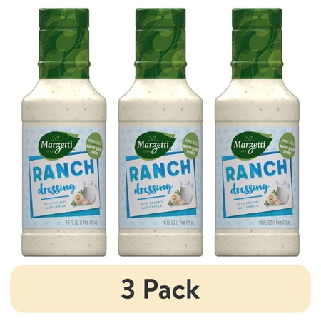 (3 pack) Marzetti Ranch Dressing, 16 fl. oz. Bottle