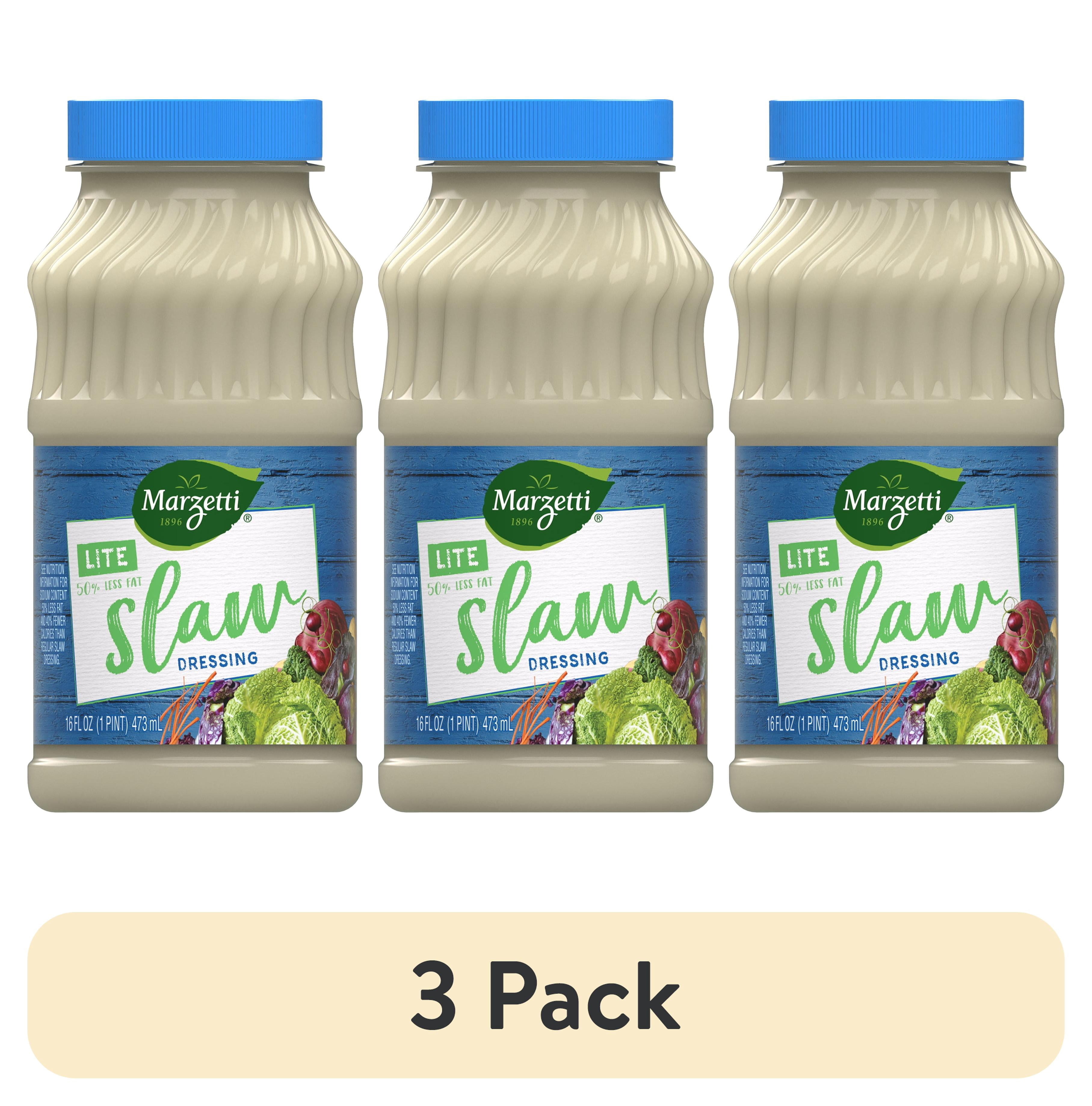 (3 pack) Marzetti The Original Lite Slaw Dressing, 16 fl. oz. Jar
