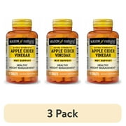(3 pack) Mason Natural Extra Strength Apple Cider Vinegar, 100 Tablets