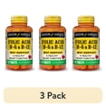 thumbnail image 1 of (3 pack) Mason Natural Folic Acid Supplement with Vitamin B6 & B12, Supports a Healthy Heart Function, 90 Tablets, 1 of 7