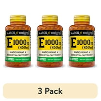 (3 pack) Mason Natural Vitamin E 450 mg (1,000 IU) Antioxidant and Essential Nutrient, 50 Softgels