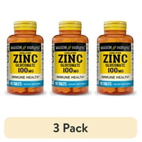 (3 pack) Mason Natural Zinc Immune System Support Mineral Supplement, 100 Tablets