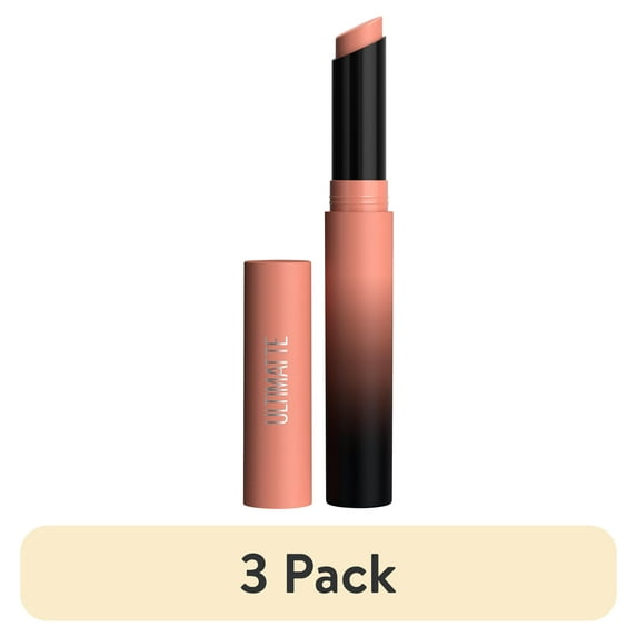 (3 pack) Maybelline Color Sensational Ultimatte Lightweight Neo-Neutrals Slim Lipstick, More Blonde