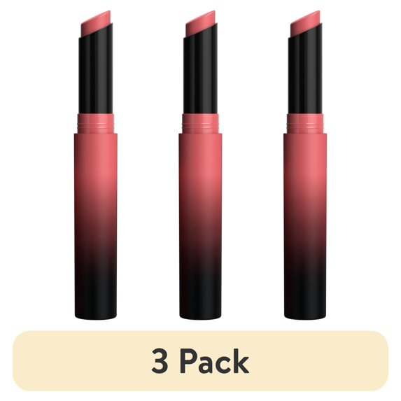 (3 pack) Maybelline Color Sensational Ultimatte Slim Lipstick Makeup, 499 More Blush