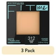 thumbnail image 1 of (3 pack) Maybelline Fit Me Matte + Poreless Powder Foundation Makeup, 312 Golden, 0.29 oz, 1 of 8