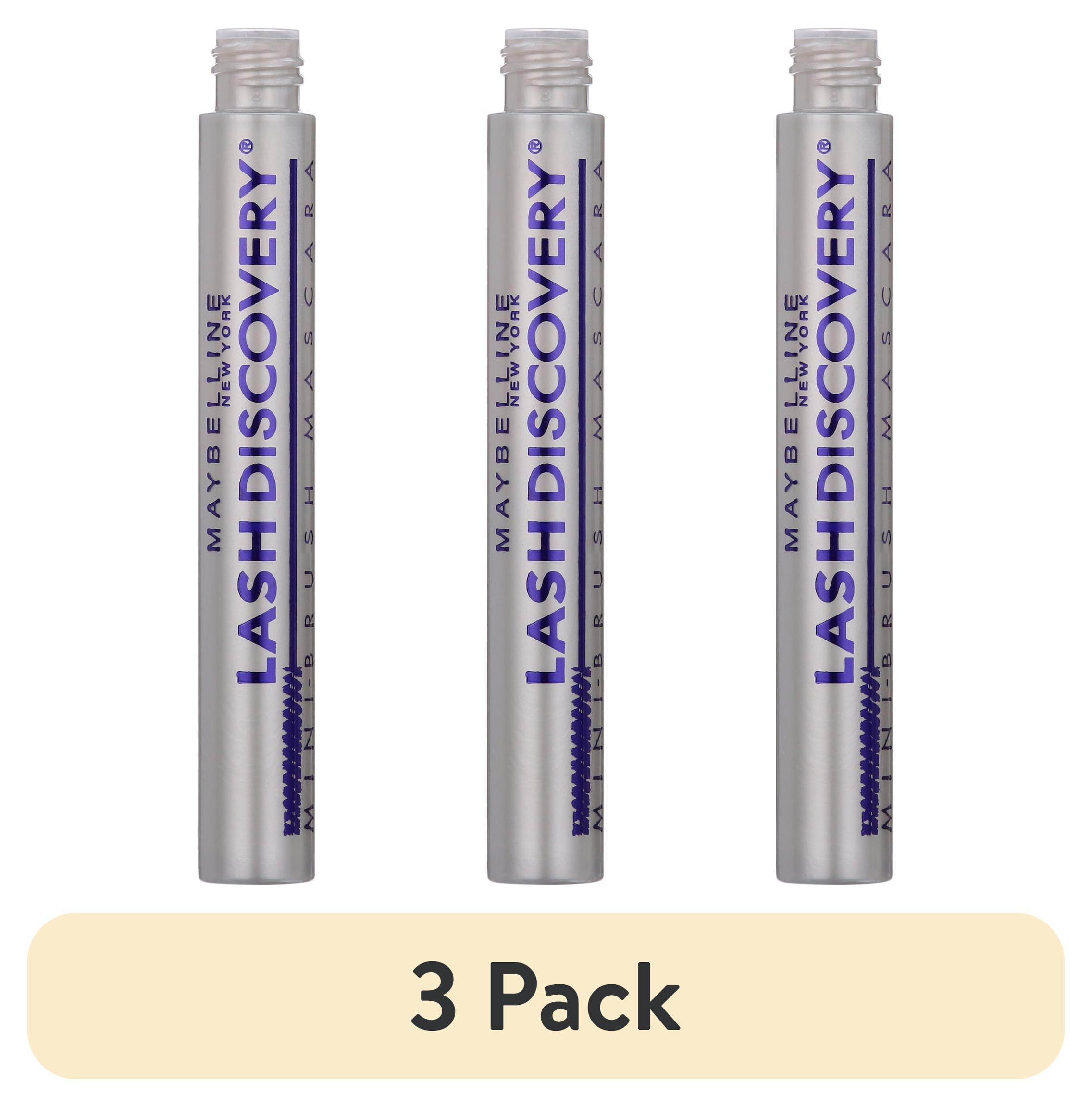 (3 pack) Maybelline Lash Discovery Mini-Brush Washable Mascara, Very Black