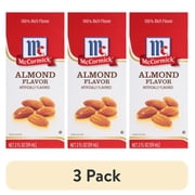 (3 pack) McCormick All Natural Gluten Free Imitation Almond Extract, 2.0 fl oz Box