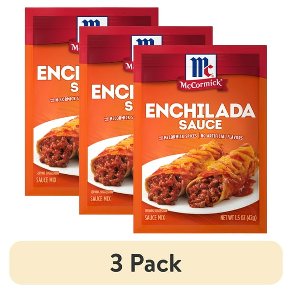 (3 pack) McCormick Enchilada Sauce Mix, 1.5 oz Packet