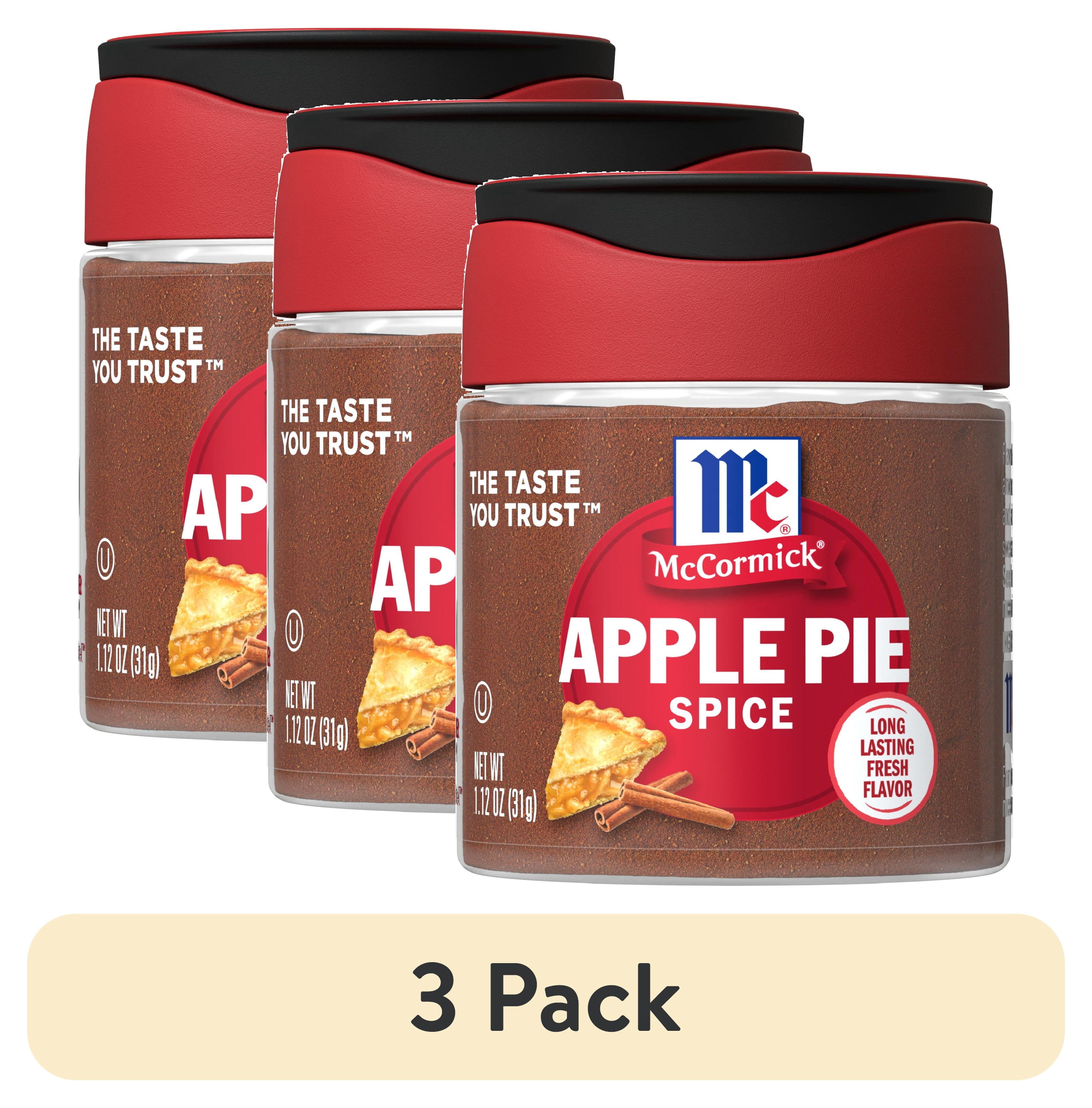 (3 pack) McCormick Kosher Apple Pie Spice, 1.12 oz Bottle