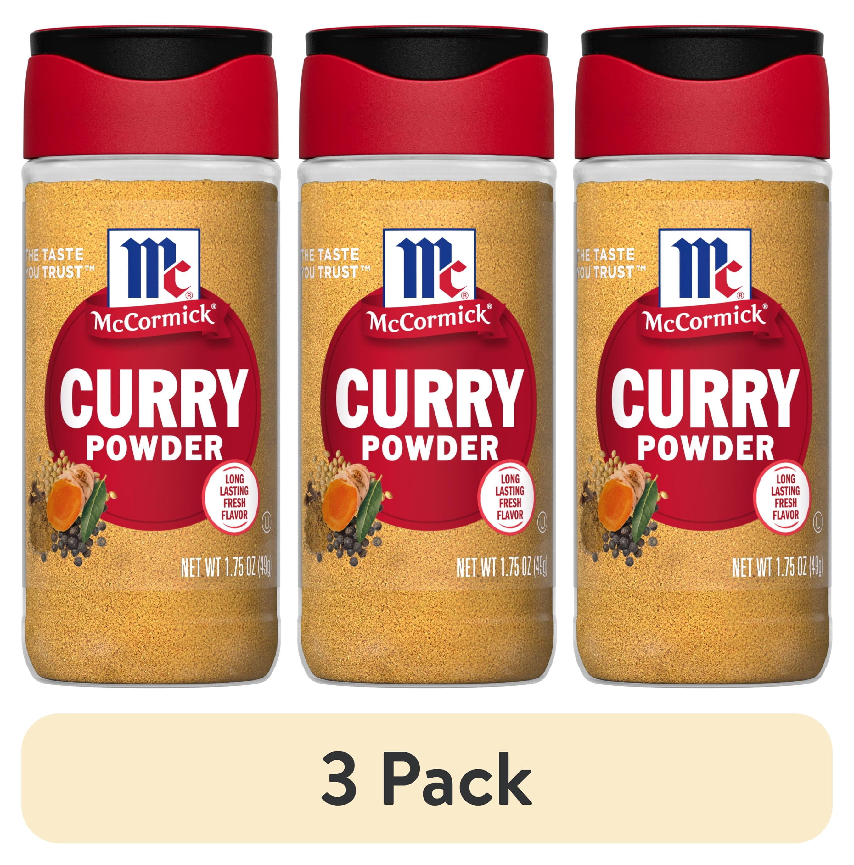(3 pack) McCormick Kosher Curry Powder, 1.75 oz Bottle