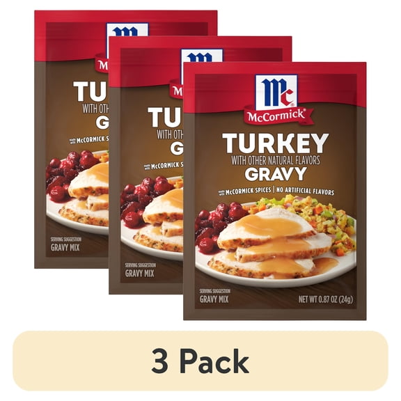 McCormick No Artificial Flavors Turkey Gravy Seasoning Mix, 0.87 oz Packet