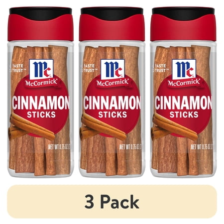 (3 pack) McCormick Kosher Cinnamon Sticks, 0.75 oz Bottle