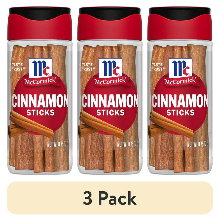 3 pack) McCormick Kosher Cinnamon Sticks, 0.75 oz Bottle - Walmart.com