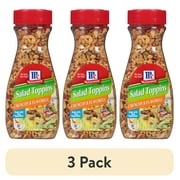 (3 pack) McCormick Non-GMO Kosher Crunchy & Flavorful Salad Toppings, 3.75 oz Bottle