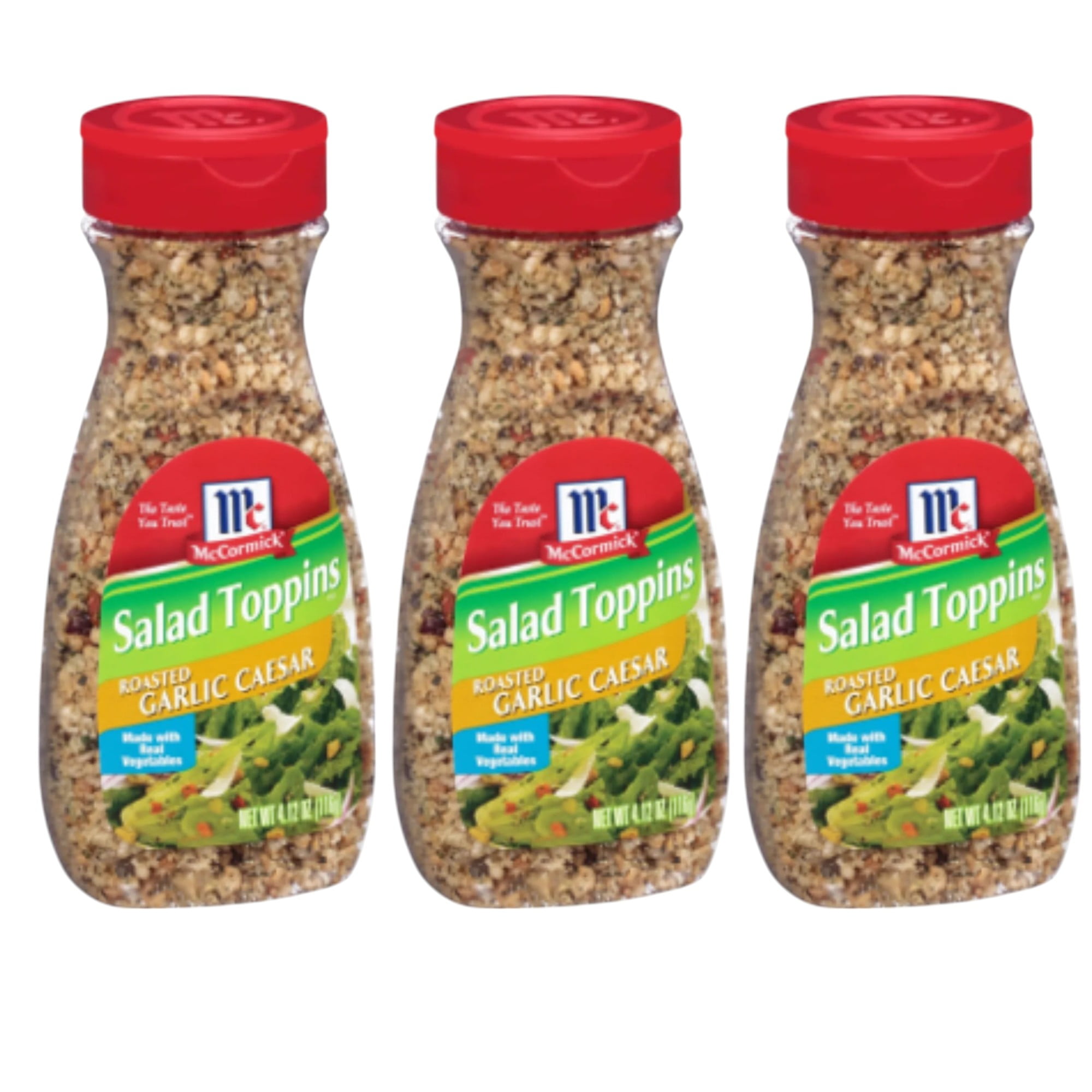 (3 pack) McCormick Salad Toppins Roasted Garlic Caesar, 4.12 oz