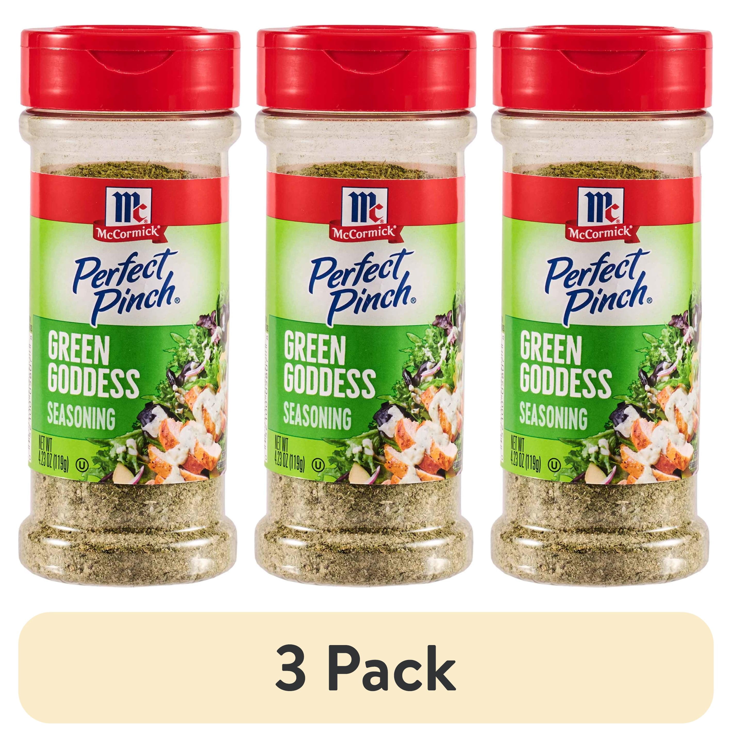 (3 pack) McCormick Seasoning, Green Goddess, 4.23 oz Bottle