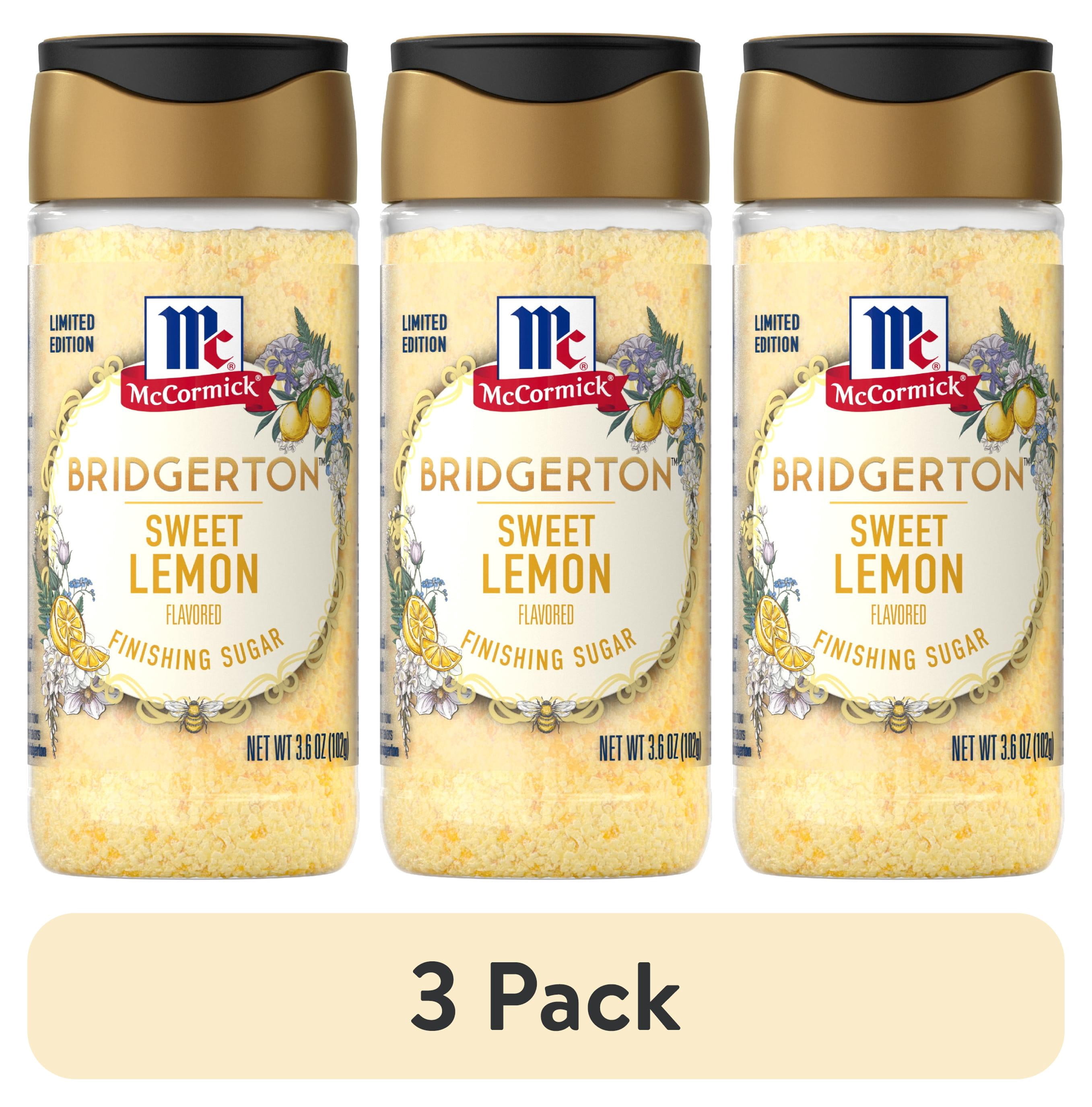 (3 pack) McCormick Sweet Lemon Finishing Sugar, 3.6 oz Bottle