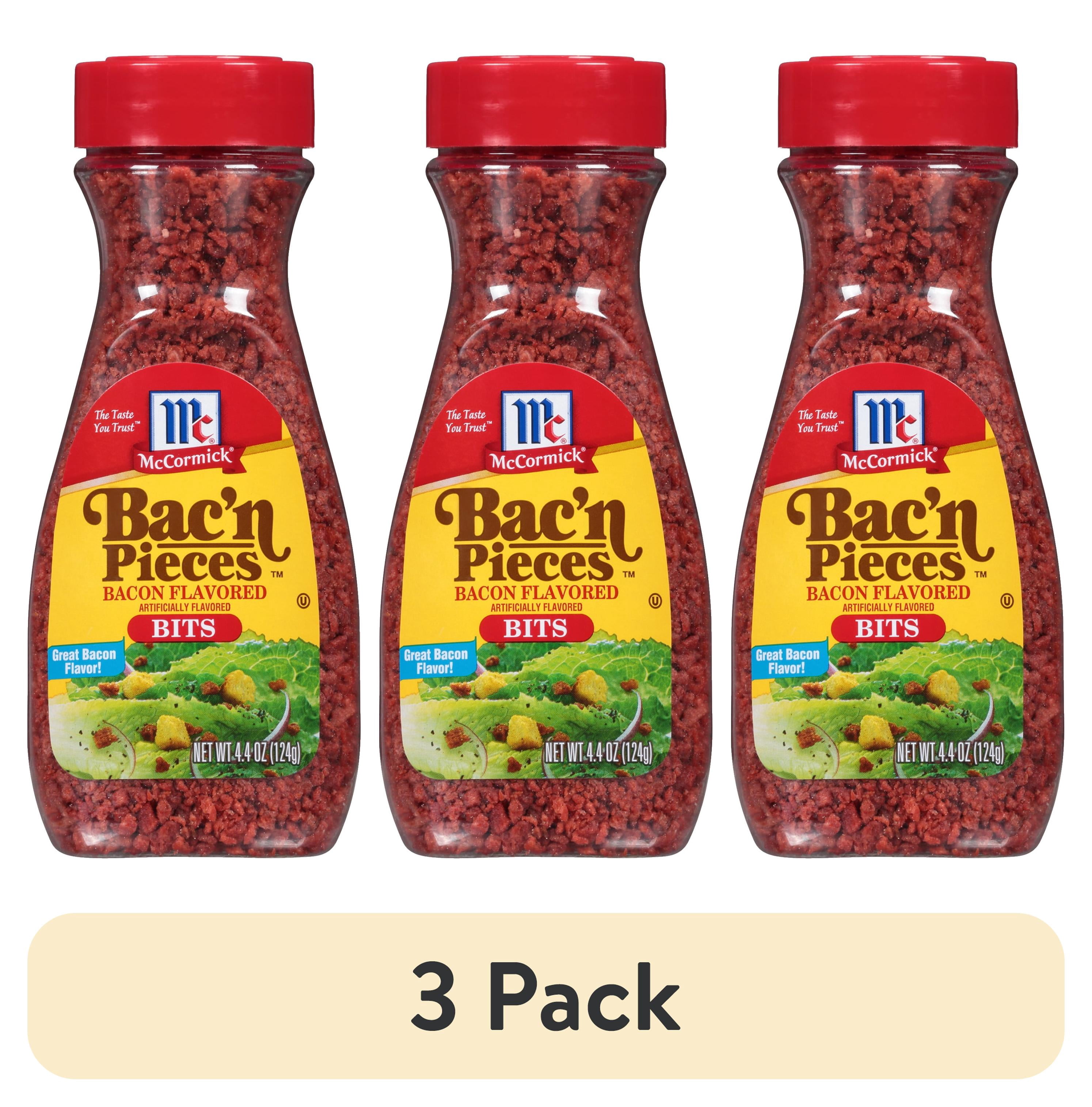 (3 pack) McCormick Kosher Imitation Bacon Bits, 4.4 oz Bottle
