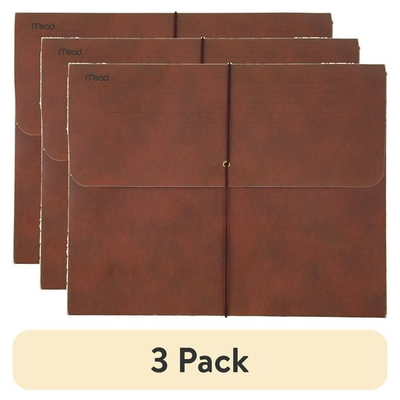 (3 pack) Mead Red Letter Wallet (35250)