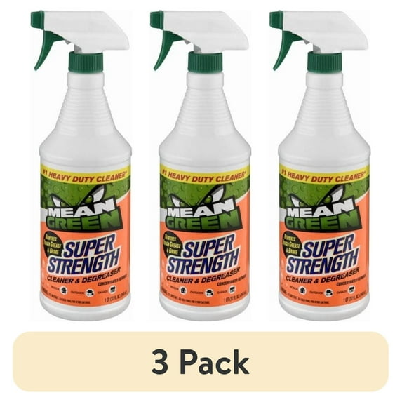 (3 pack) Mean Green 932 Super Strength Cleaner and Degreaser, 32oz