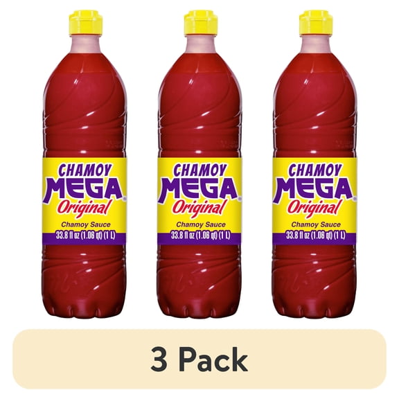 (3 pack) Chamoy Mega Original Sauce 33.8 fl oz