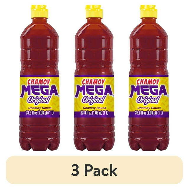 (3 pack) Mega Chamoy Original Sauce, 33 fl oz