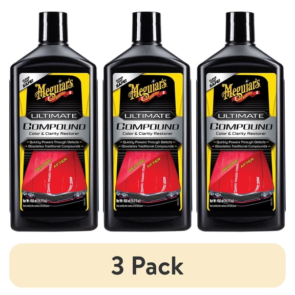 (3 pack) Meguiar's Ultimate Compound, G17216, 15.2 oz