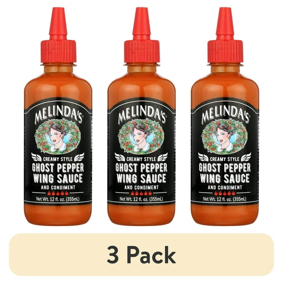 (3 pack) Melinda's Ghost Pepper Wing Sauce