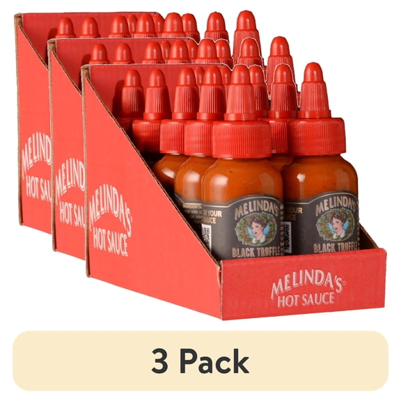 (3 pack) Melinda's Foods Truffle Hot Sauce, Fresh Based, TSA Compliant Size
