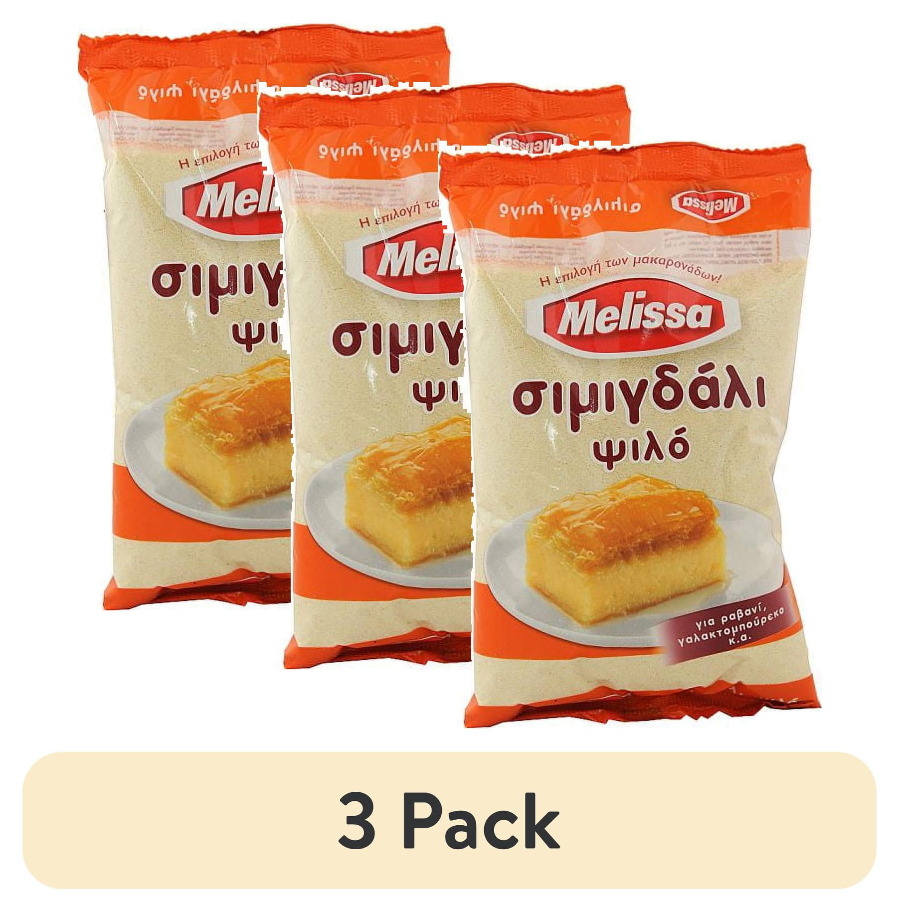 (3 pack) Melissa Fine Semolina Flour - High Protein, Gluten Rich, Authentic Italian Ingredients