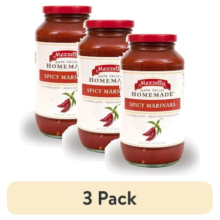 (3 pack) Mezzetta Family Recipes Spicy Marinara 24 fl oz Jar