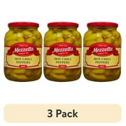 (3 pack) Mezzetta Hot Chili Peppers, 32 oz Jar