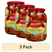 (3 pack) Mezzetta Italian Mix Giardiniera Mild, 32 fl oz Jar