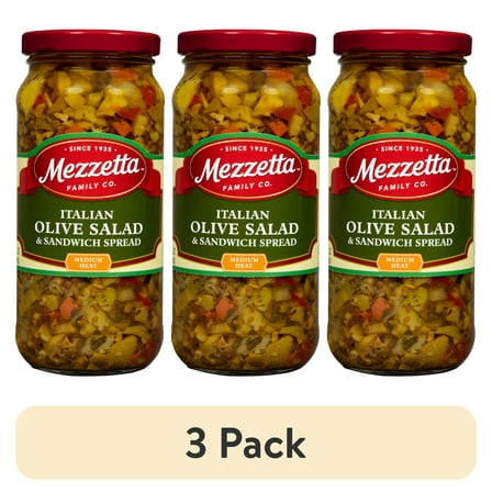 (3 pack) Mezzetta Italian Olive Salad & Sandwich Spread
