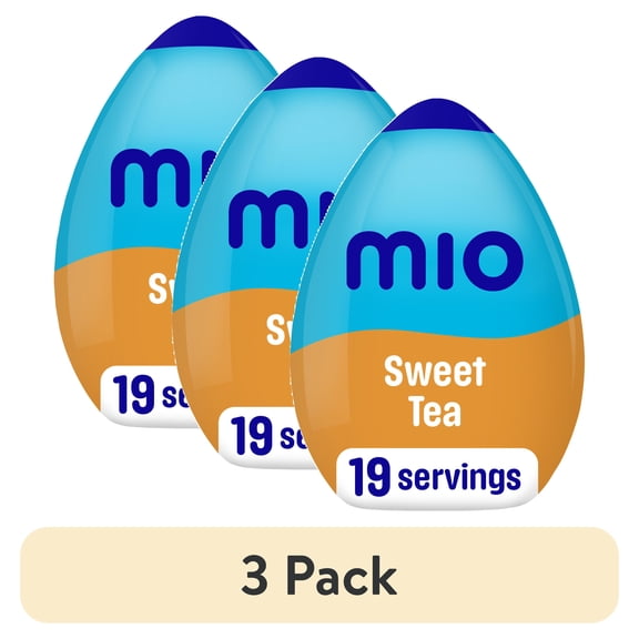 (3 pack) mio Sweet Tea Flavored with other natural flavor Liquid Water Enhancer, 1.62 fl oz Bottle