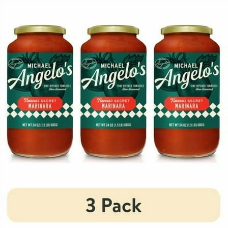 (3 pack) Michael Angelo's Nonna's Secret Marinara Pasta Sauce, 24oz