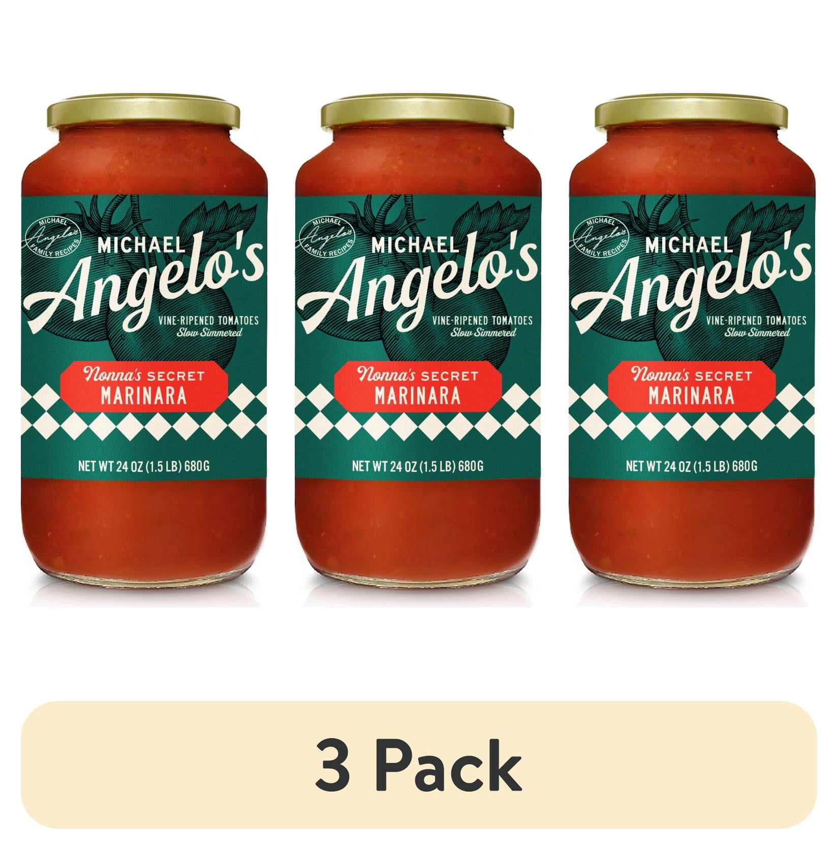 (3 pack) Michael Angelo's Nonna's Secret Marinara Pasta Sauce, 24oz