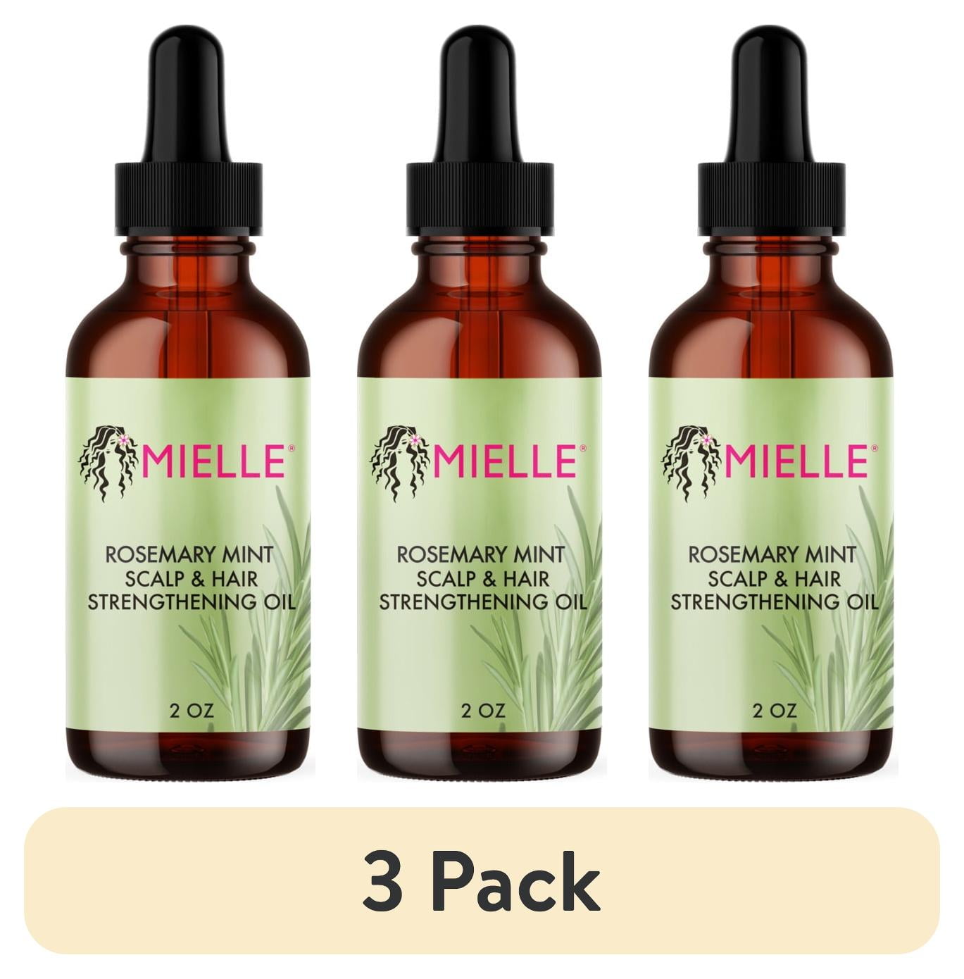 (3 pack) Mielle Strengthening Scalp & Hair Oil, Rosemary Mint, 2 oz