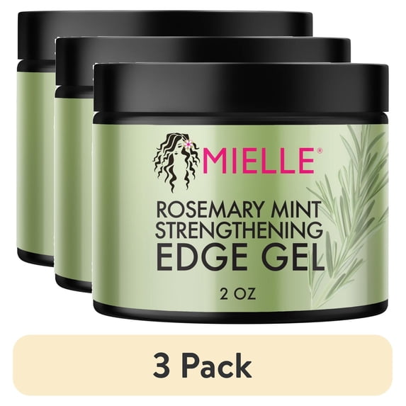 (3 pack) Mielle Rosemary Mint Strengthening Edge Hair Gel - 2 oz