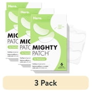 3 pack Hero Cosmetics Mighty Patch for Tired Eyes, Cooling Hydrogel Eye Patch, 6 Count