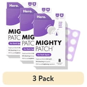 3 pack Hero Cosmetics Mighty Patch Micropoint for Dark Spots, Post-Blemish Dark Spot Patch, 8 Count