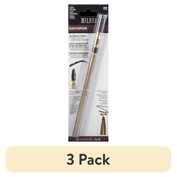 (3 pack) Milani Easybrow Automatic Pencil, Dark Brown