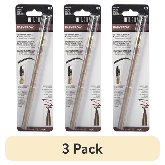 (3 pack) Milani Easybrow Automatic Pencil, Natural Taupe