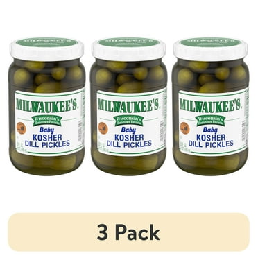 (3 pack) Milwaukee's Baby Kosher Dill Pickles, 32 oz.