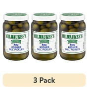 (3 pack) Milwaukee's Baby Kosher Dill Pickles, 32 fl oz.