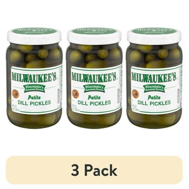 (3 pack) Milwaukee's Petite Dill Pickles, 32 fl oz Jar