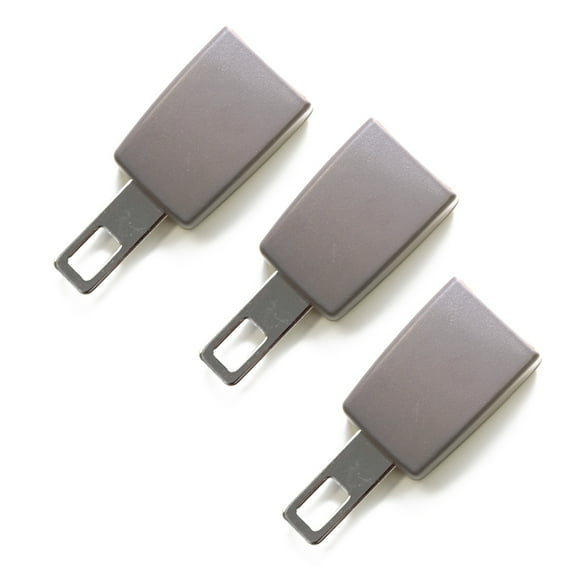3-pack Mini Seatbelt Extension - Raises buckle by 3" - Type B, Gray - E4 Safety Certified - Click & Go!