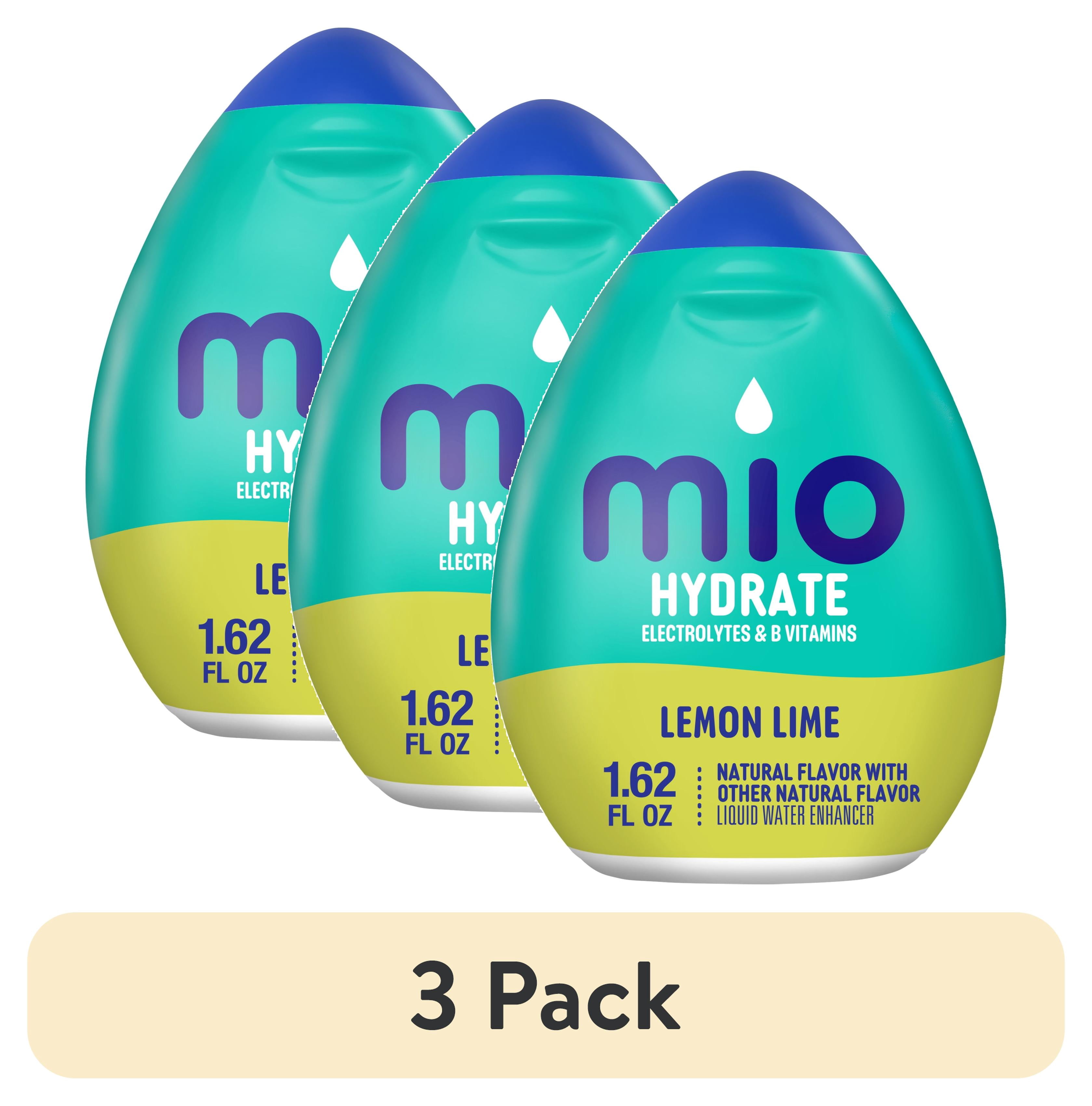 4 pack) Mio Hydrate Lemon Lime Flavored with Other Natural Flavor