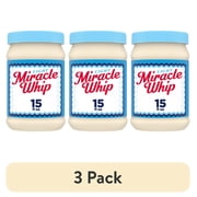 (3 pack) Miracle Whip Light Mayo-like Dressing Jar, 15 fl oz